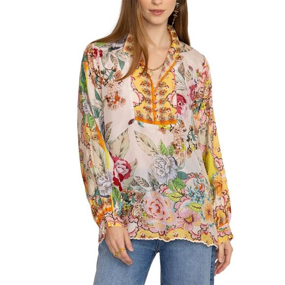 Johnny Was Tops - Johnny Was Rossy Silk Blouse